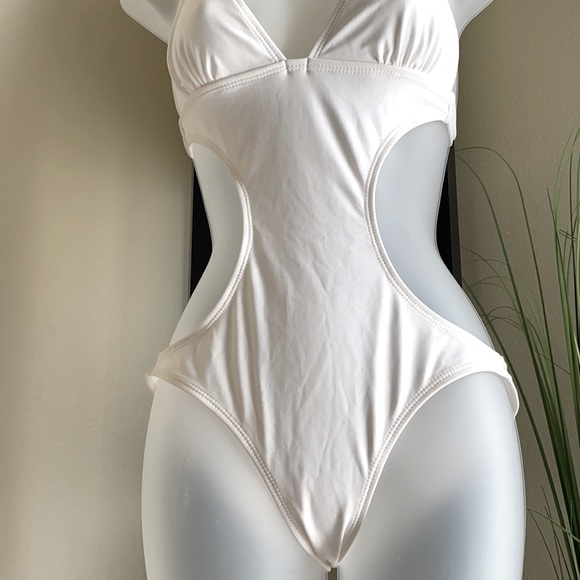 ✨ Swimwear bikini sexy one piece white - Picture 3 of 7